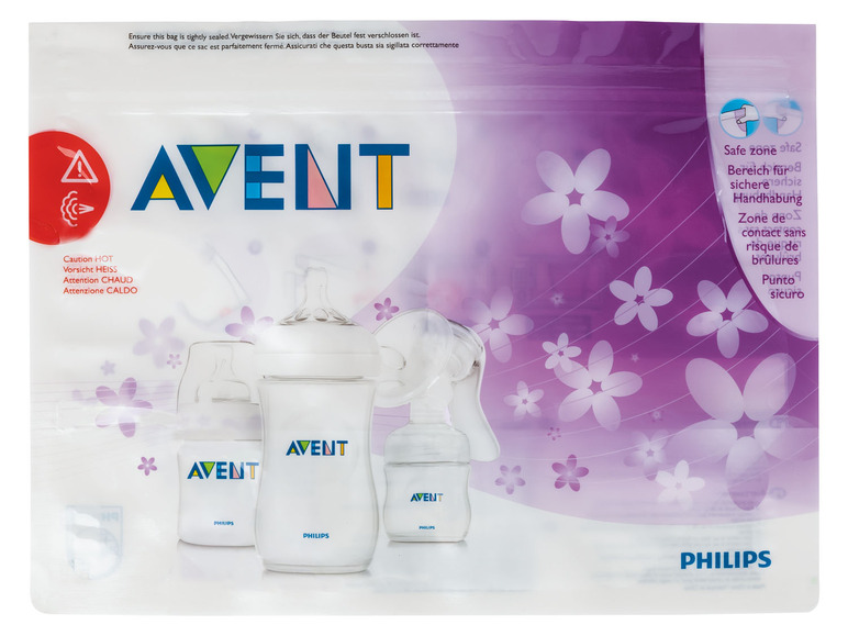  Zobrazit na celou obrazovku Philips AVENT Sterilizační sáčky do mikrovlnné trouby SCF297/05, 5 kusů - Obrázek 2