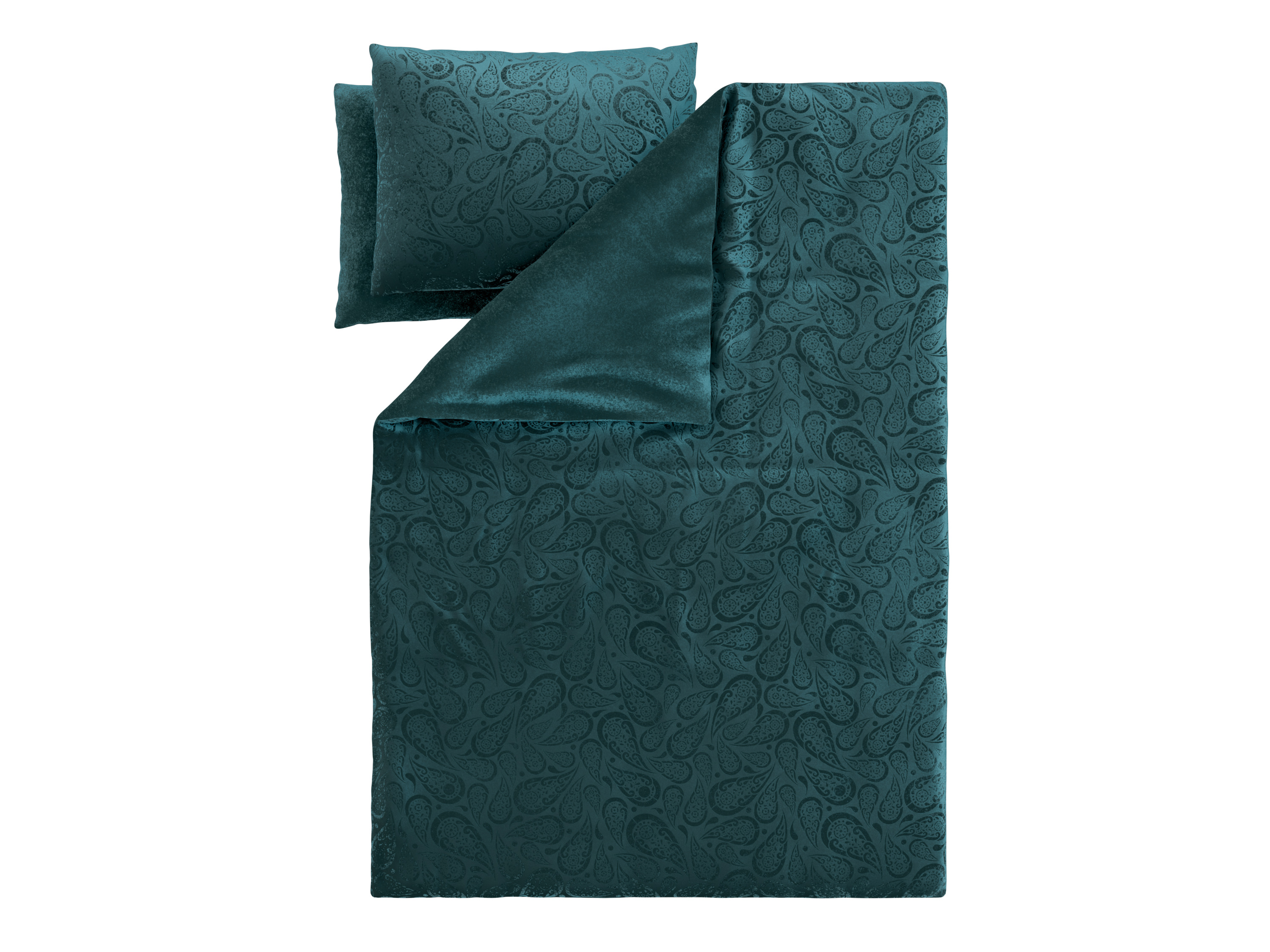 Livarno® Plyšové ložní povlečení, 200 x 220 cm, 70 x 90 cm (zelená)