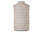Béžová prošívaná vesta bez rukávů.