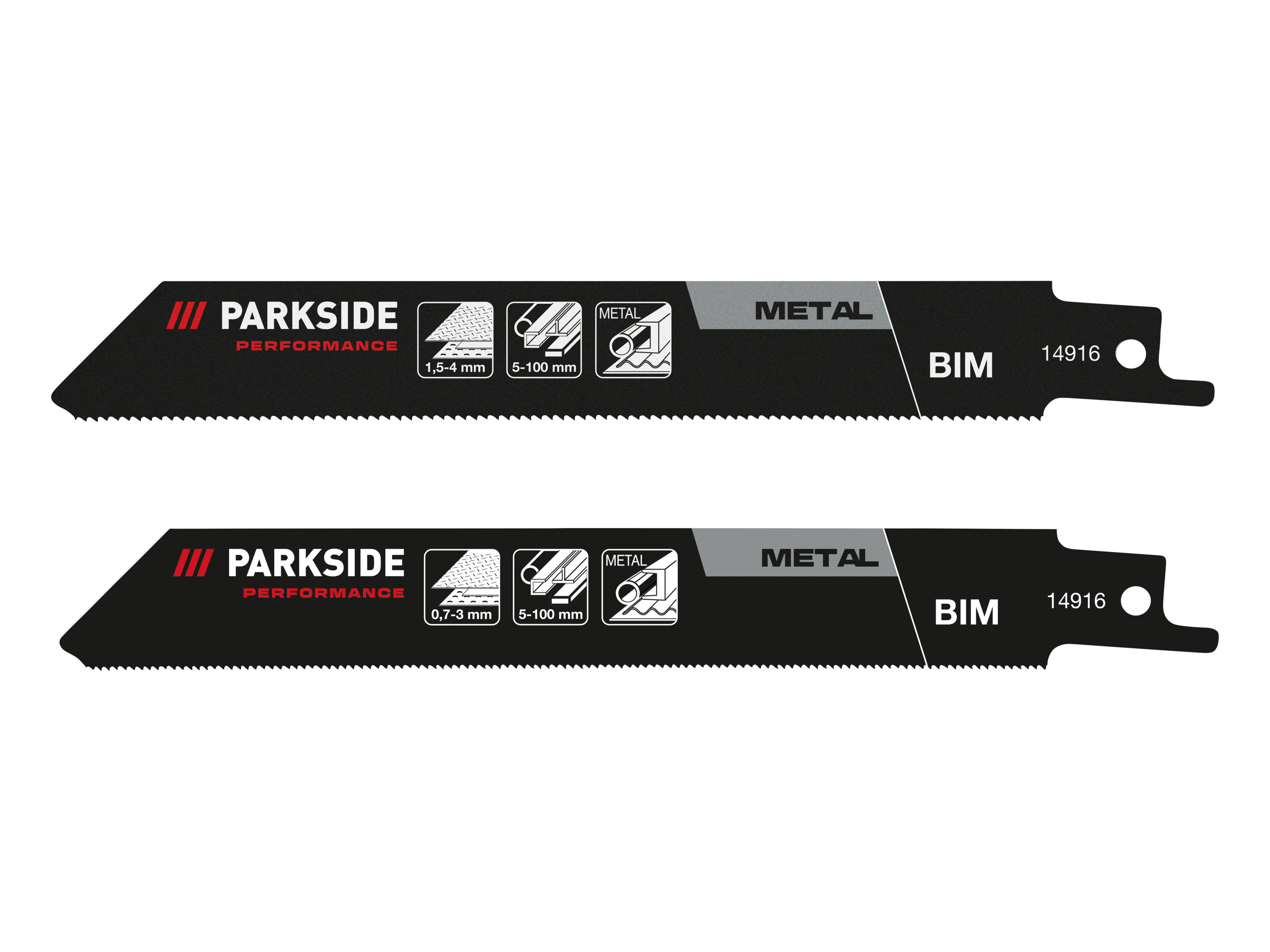 Parkside Performance® Sada pilových listů pro pilu ocasku Pfszp 3 A1, 2dílná (měkké kovy)