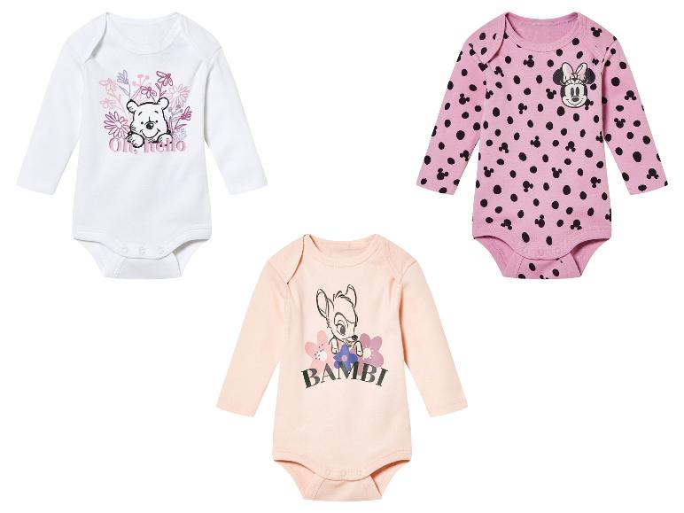 Dětské body s motivy Winnie the Pooh, Mickey Mouse a Bambi.