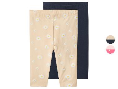 lupilu® Dívčí legíny, 2 kusy