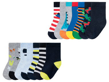 lupilu® Dětské ponožky s BIO bavlnou, 7 párů