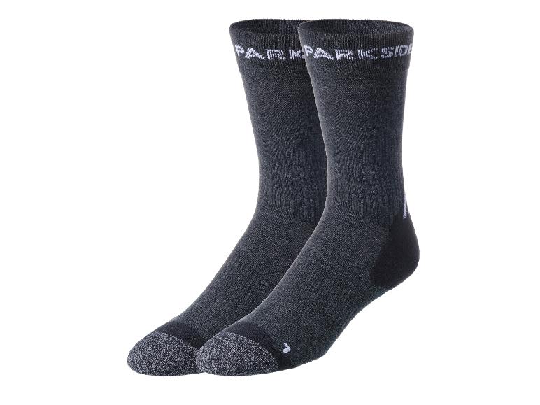 Dva páry černých ponožek Parkside.