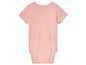 Růžové body s krátkým rukávem pro miminko.