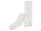 Bílé, žebrované punčochy