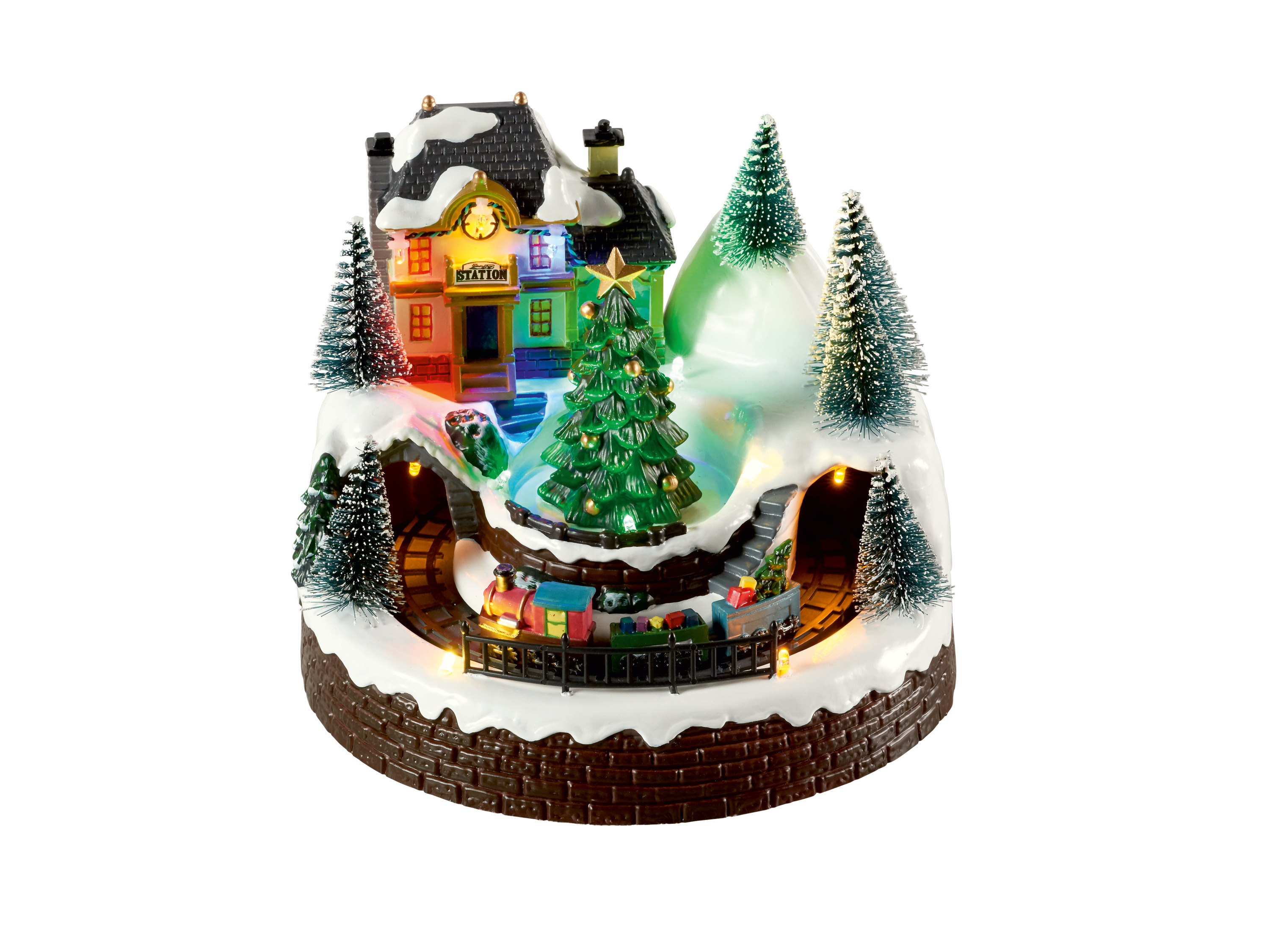 Livarno home Vánoční LED vesnička (vláček)