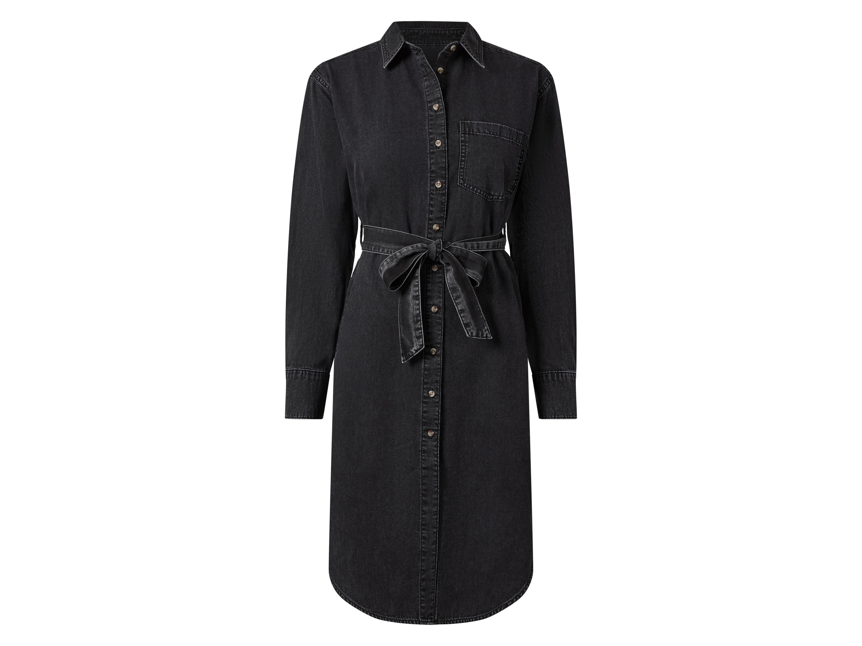 esmara® Dámské džínové šaty (černá, 44)