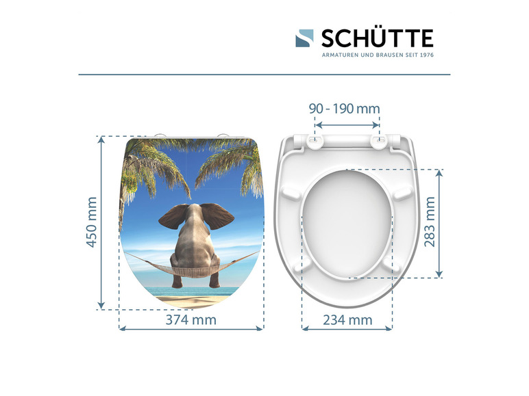  Zobrazit na celou obrazovku Schütte Záchodové prkénko se zpomalovacím mechanismem - Obrázek 19