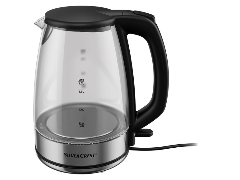  Zobrazit na celou obrazovku SILVERCREST® KITCHEN TOOLS Skleněná rychlovarná konvice s podsvícením SWGF 3000 C1 - Obrázek 2