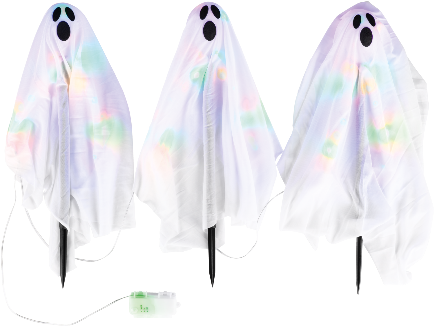 Halloweenské zahradní bodce s LED (duch)