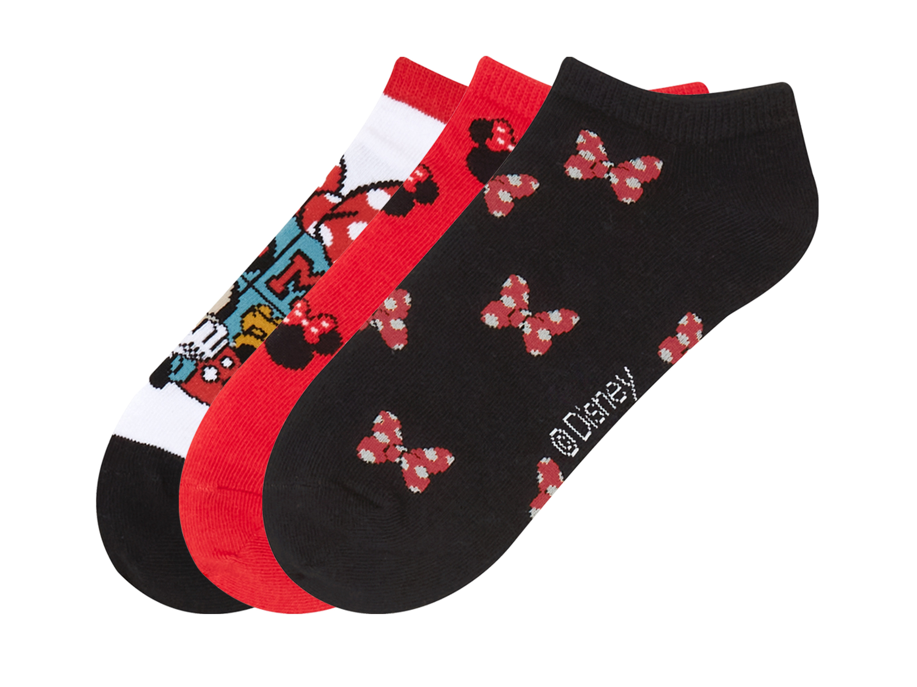 Dětské kotníkové ponožky, 3 páry (Minnie, 35/38)