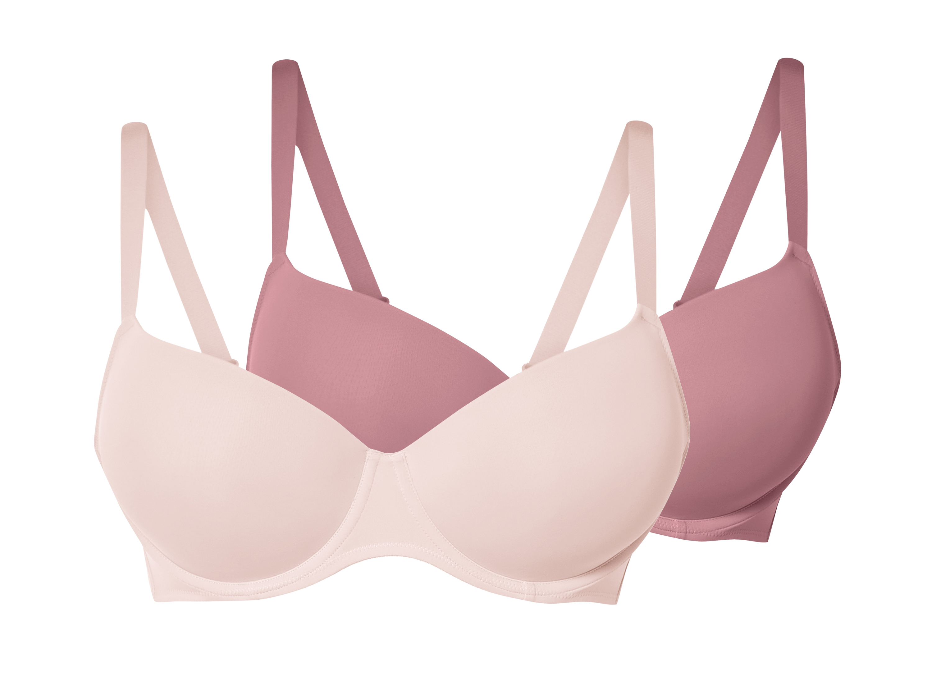 esmara® Dámská podprsenka, 2 kusy (růžová / světle růžová, 95C)