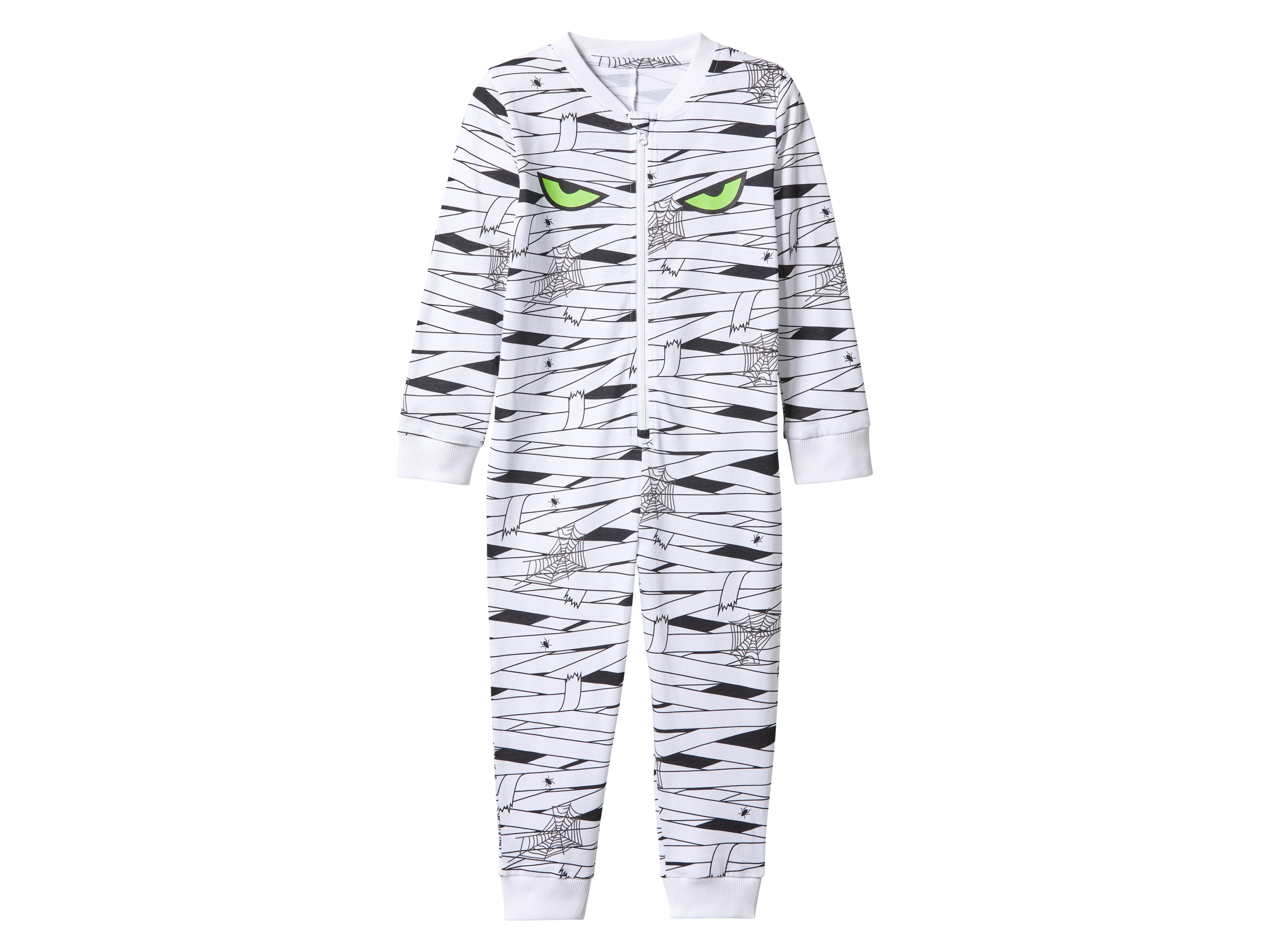 lupilu® Dětský overal na spaní na Halloween (bílá, 110/116)