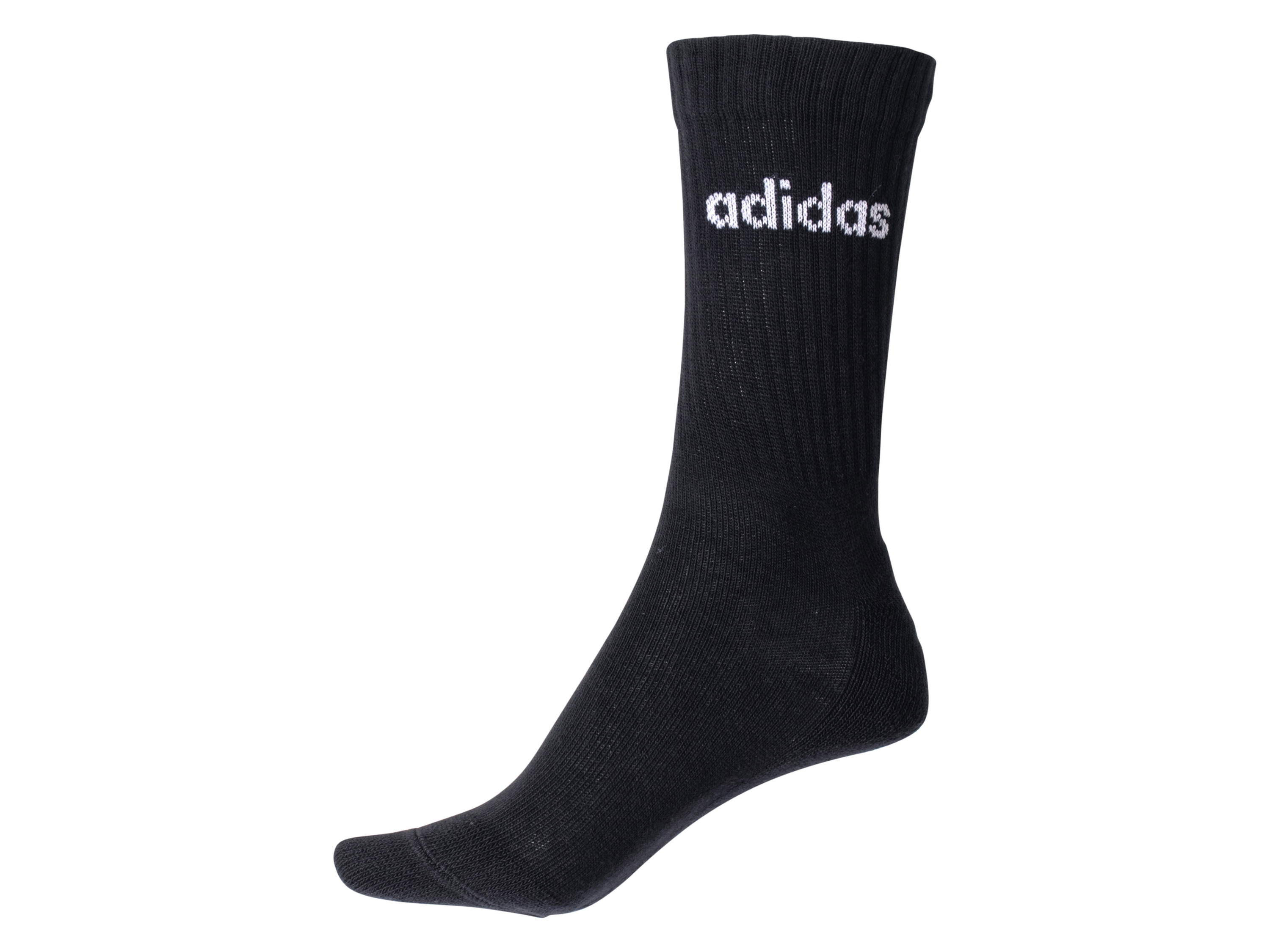 Adidas Sportovní ponožky Crew, 3 ks. (černá, 40-42)