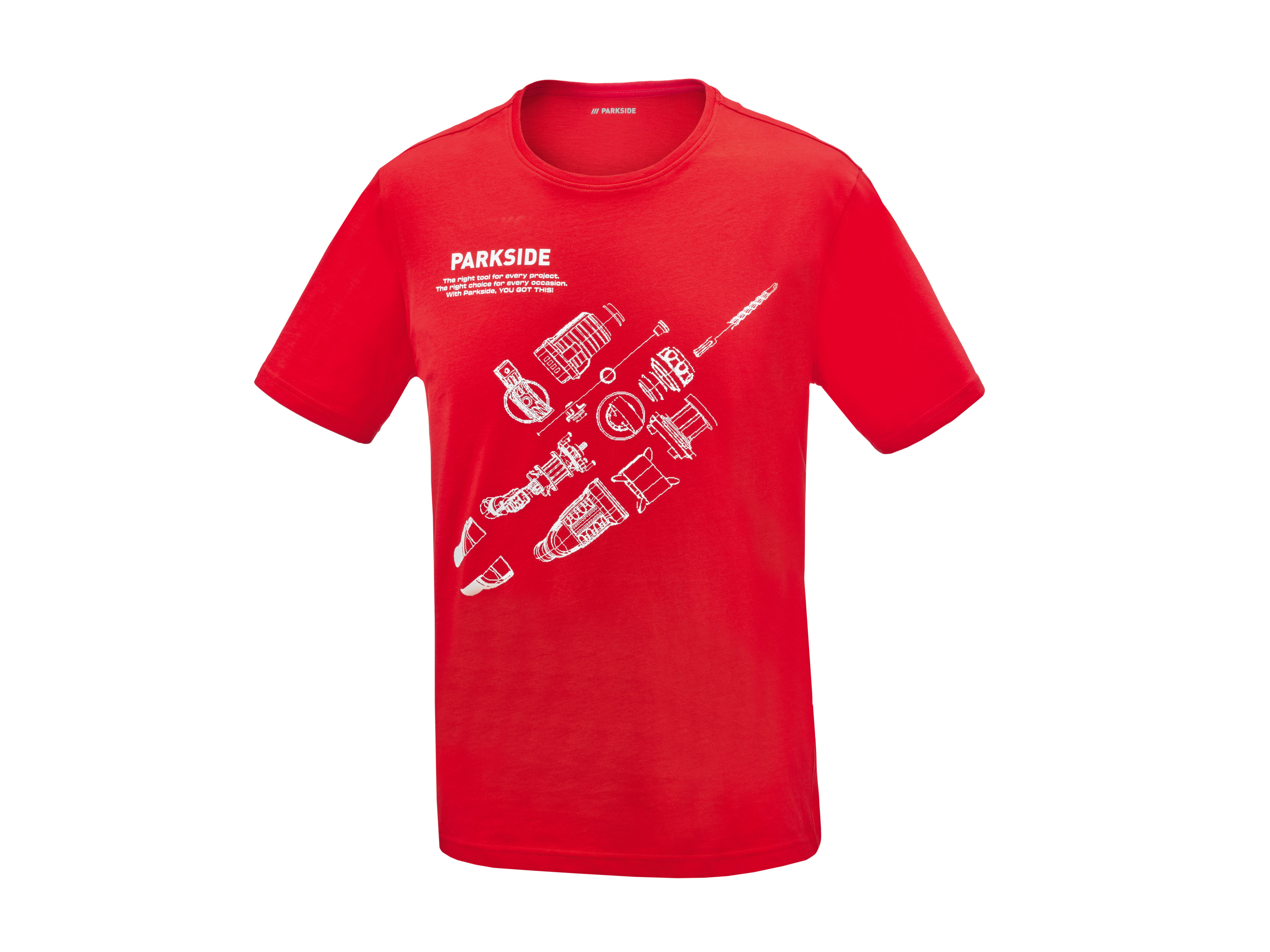 Parkside® Pánské triko s BIO bavlnou (červená, M (48/50))