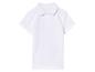 Bílé dětské polokošile s krátkým rukávem.