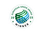 Logo vítěze European Green Award 2023.