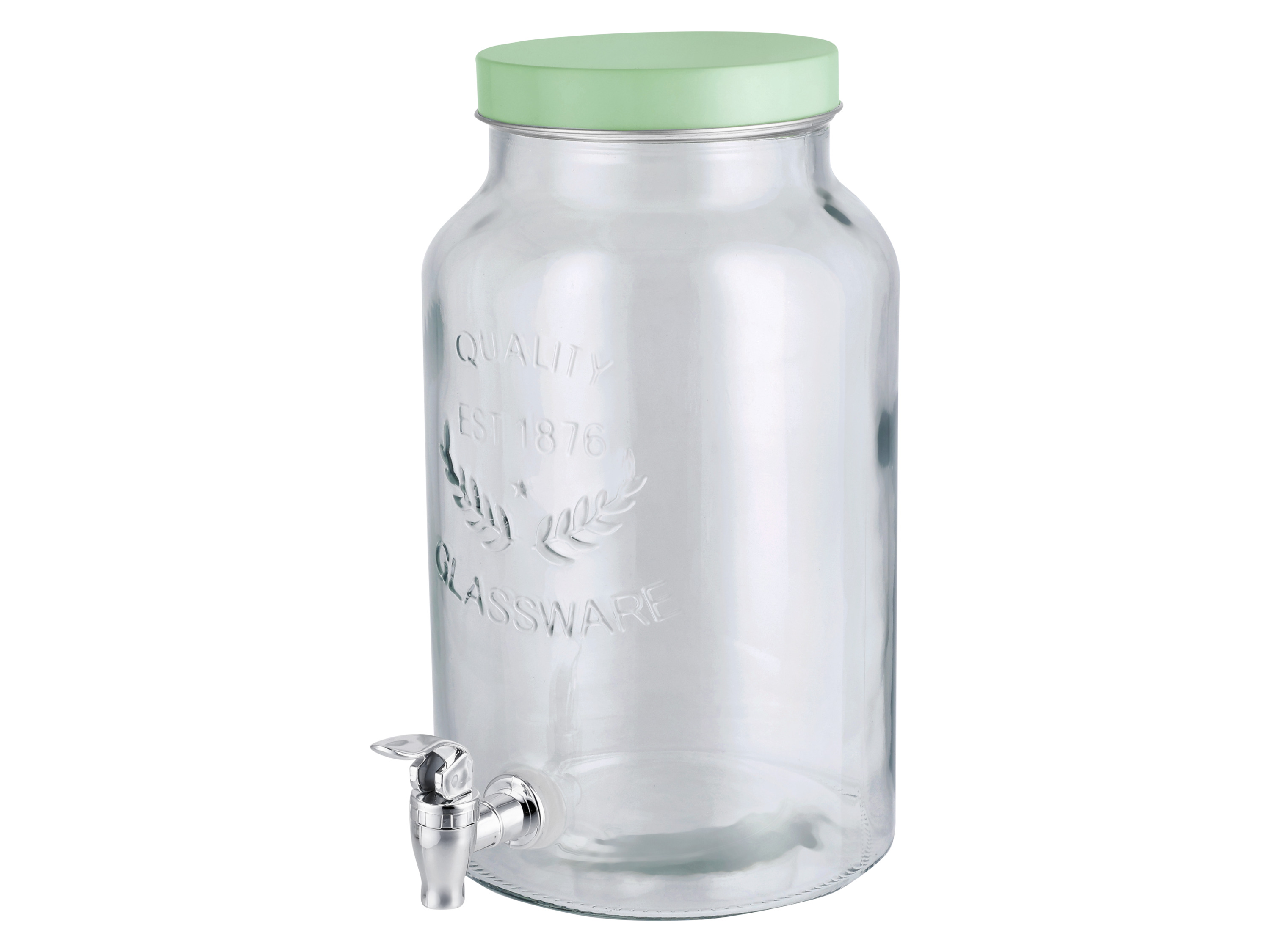 Silvercrest® Skleněný zásobník na nápoje (zelená)