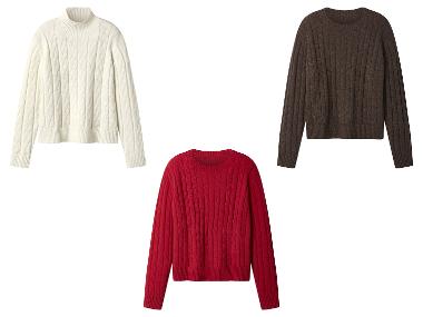 Dámský úpletový svetr s podílem vlny 