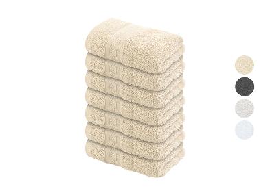 LIVARNO home Sada ručníků pro hosty, 30 x 30 cm, 7 kusů