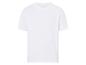 Jednoduché bílé tričko s krátkým rukávem.