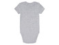 Šedý overal s krátkým rukávem pro miminka.