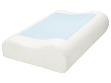LIVARNO® Podpůrný šíjový polštář s gelovou vložkou, 48 x 30 x 11 cm