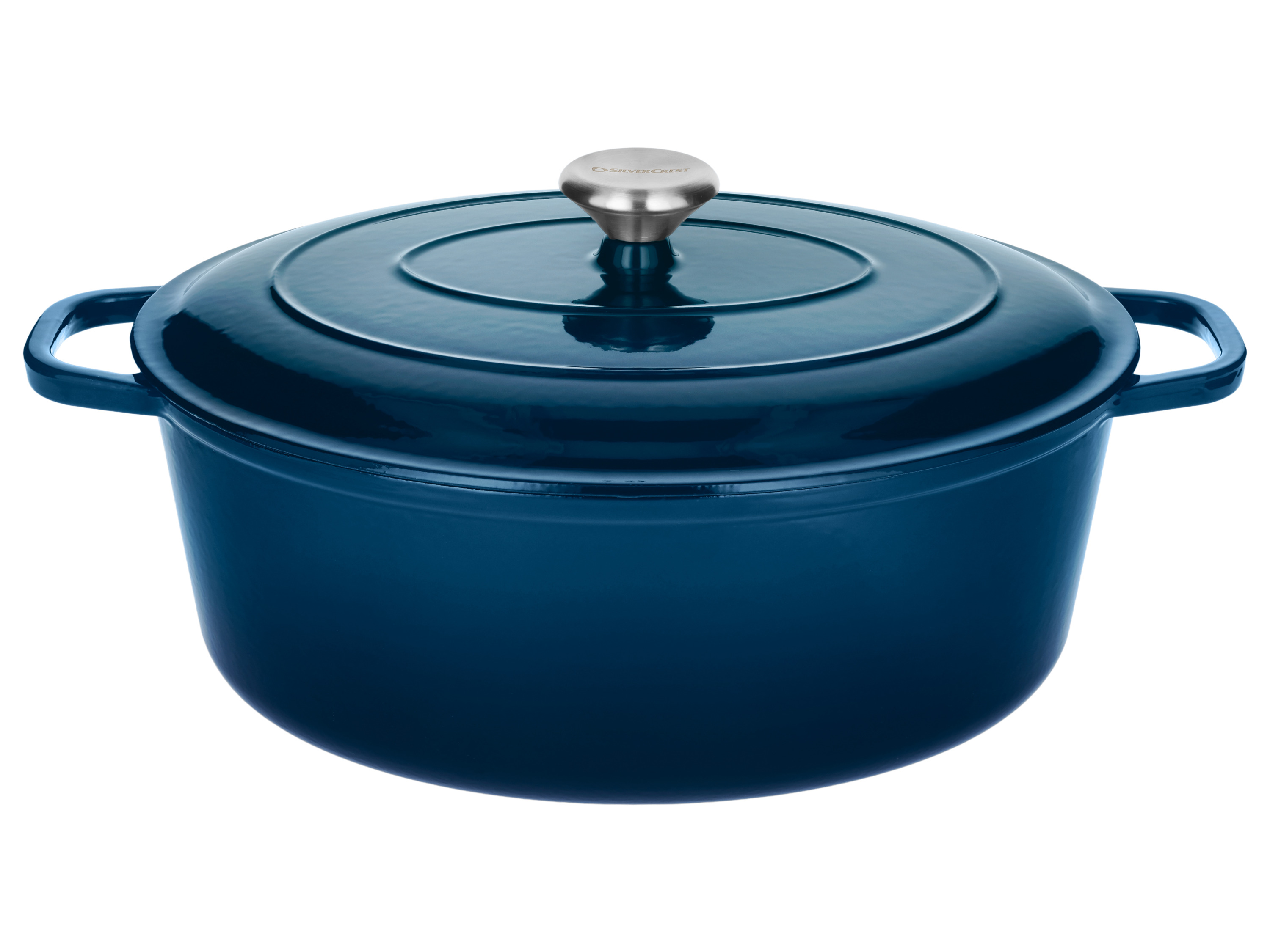 Silvercrest® Litinový hrnec Premium, Ø 35 cm (modrá)