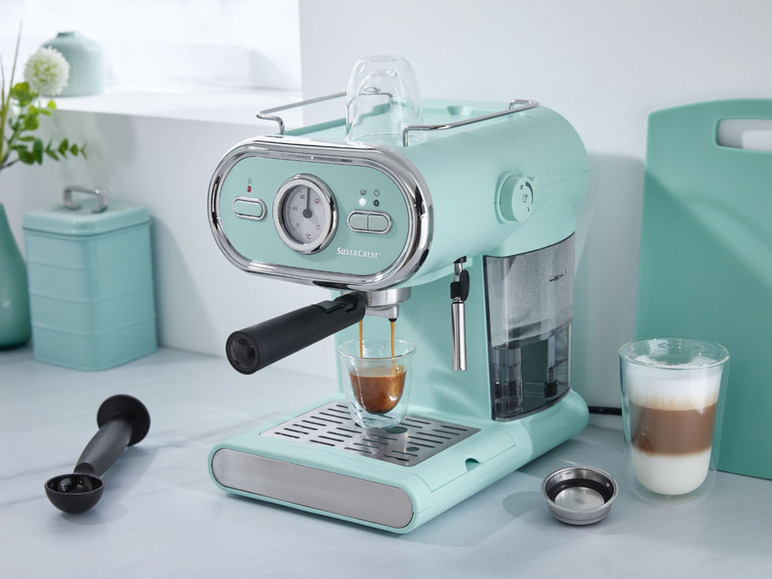  Zobrazit na celou obrazovku SILVERCREST® KITCHEN TOOLS Espresso kávovar SEM 1100 D3, modrý - Obrázek 8