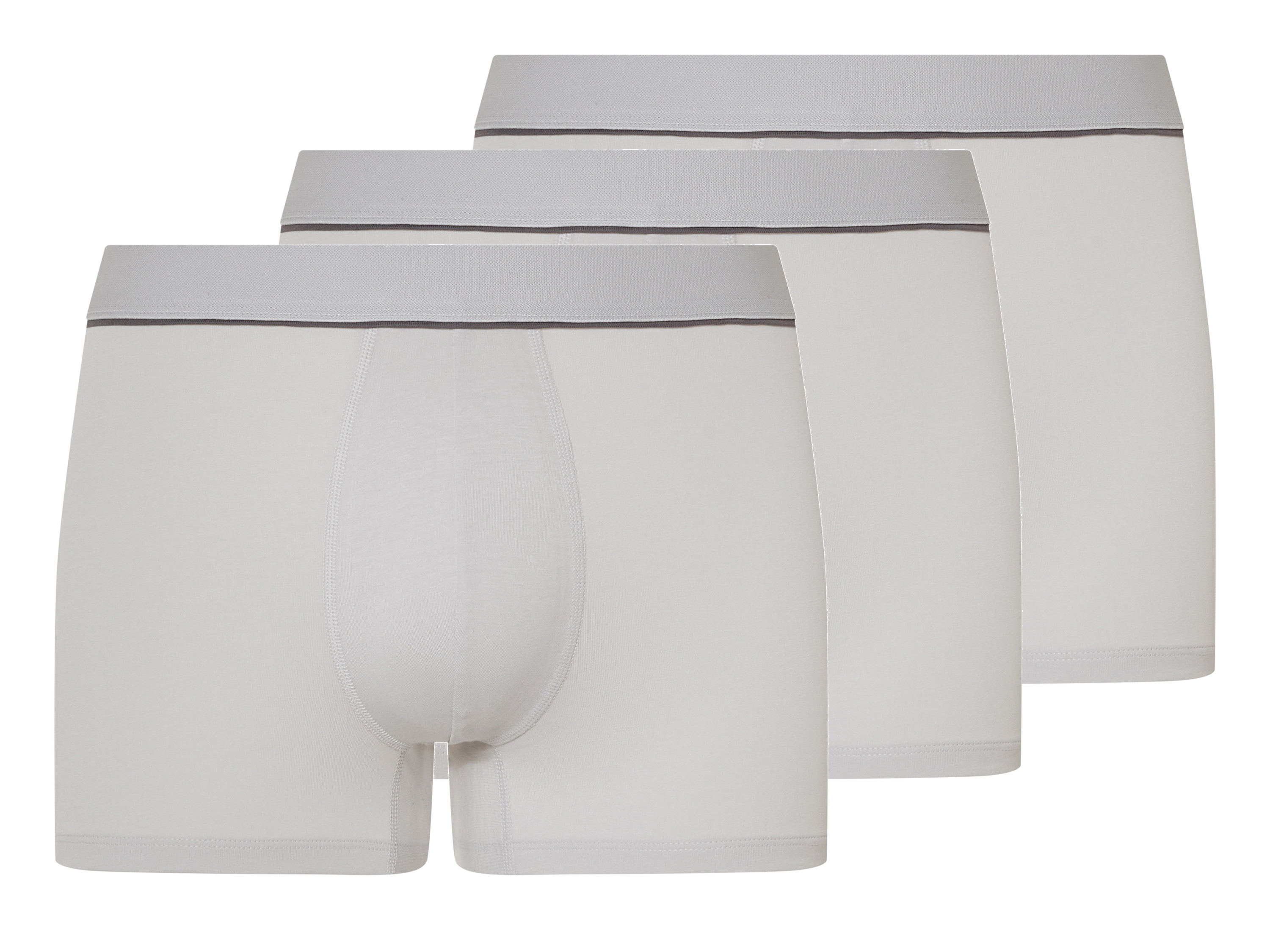 esmara Men Pánské boxerky s BIO bavlnou, 3 kusy (šedá, 7/Xl)