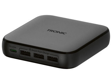 TRONIC® USB multi power nabíječka 65 W, USB-C PD, 3xUSB-A, GaN
