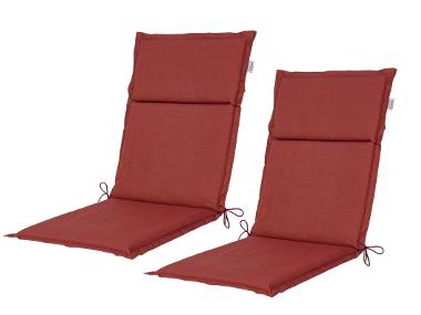 LIVARNO® Sada potahů na židli Houston, 107 x 45 x 4 cm (červená), 2dílná