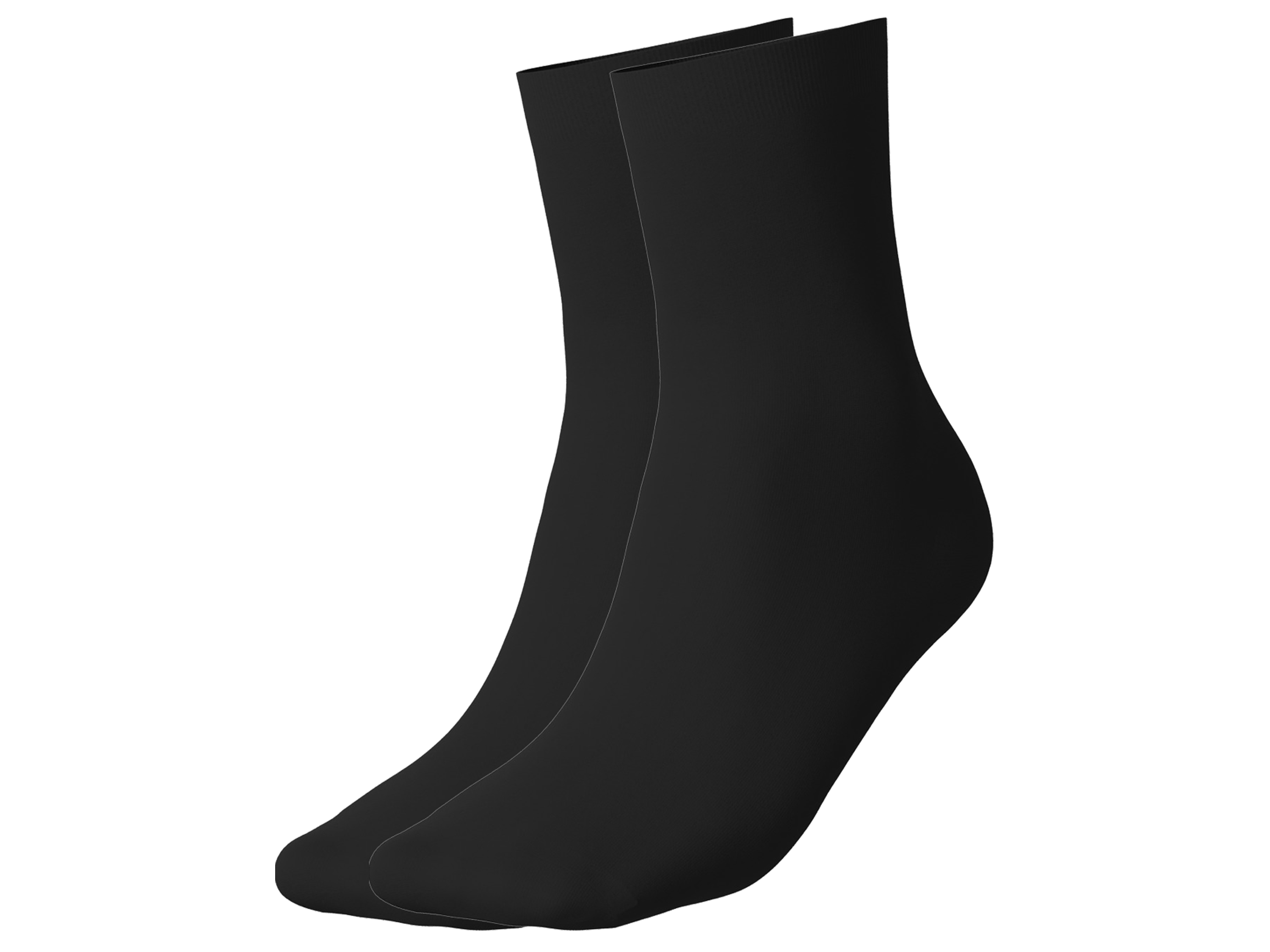 esmara® Dámské ponožky, 3 páry (černá, 35-38)