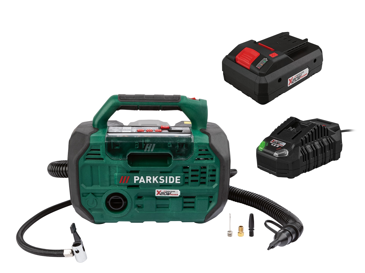 PARKSIDE® Aku kompresor a pumpa 20 V PKA 20-Li B2, Smart 4 Ah