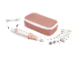 Sada na manikúru a pedikúru Clean Beauty s pouzdrem, dobíjecím zařízením a různými nástavci.