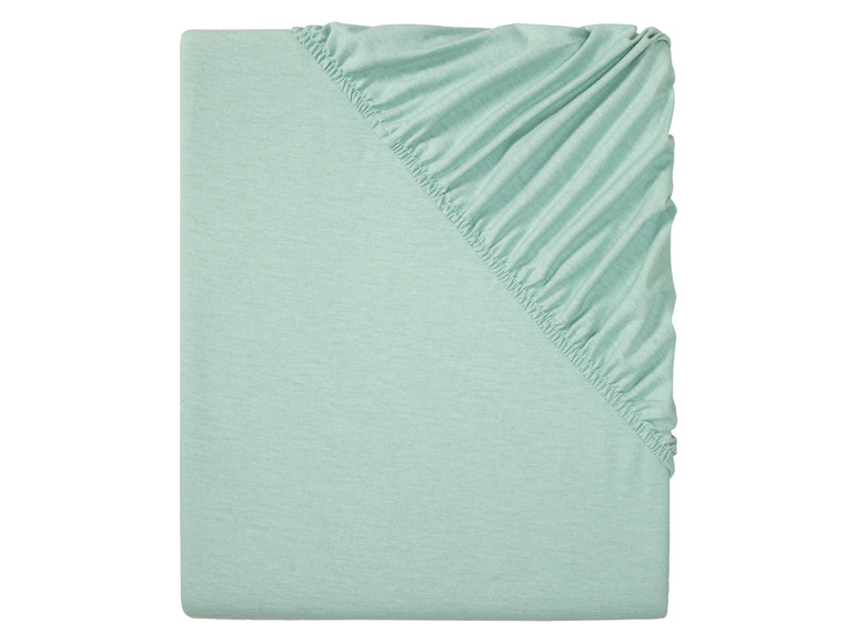 Světle zelený prostěradlo s gumou.