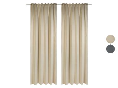LIVARNO home Zatemňovací závěsy, 135 x 254 cm, 2dílná sada