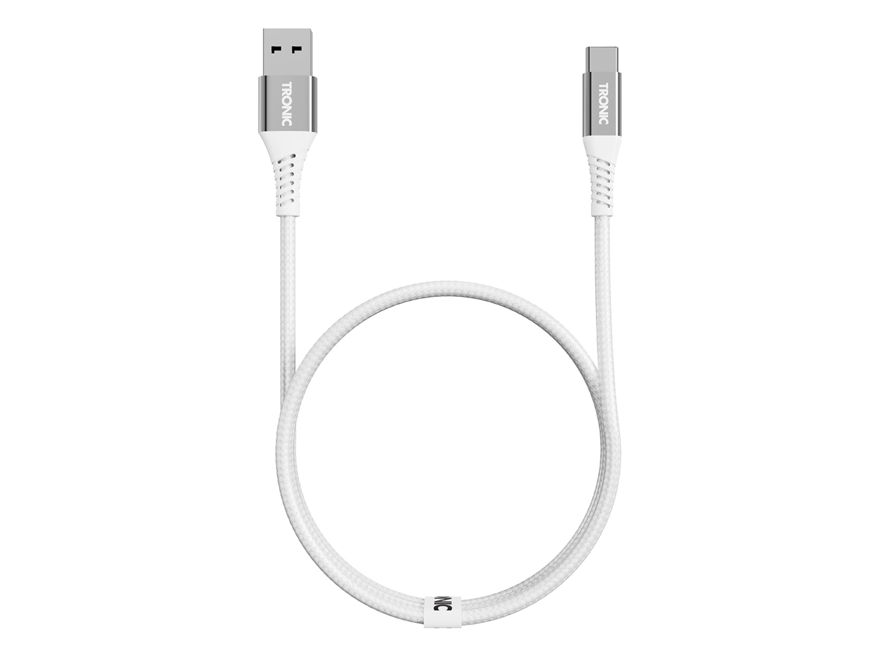 Tronic® Nabíjecí a datový kabel, 1 m (Usb-A - USB-C/bílá)