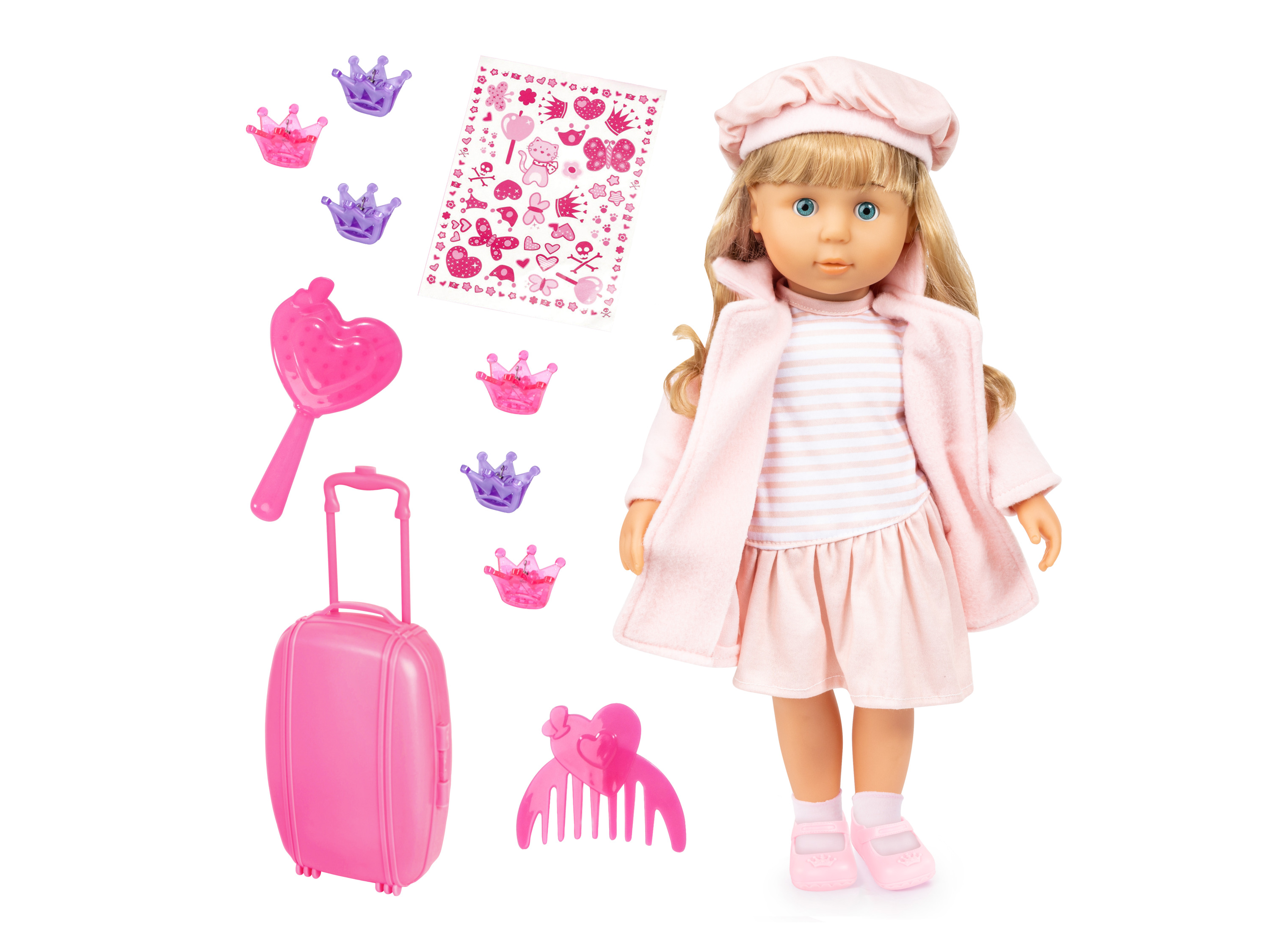 Bayer Design Panenka Charlene Kiss & Love (světle růžová)