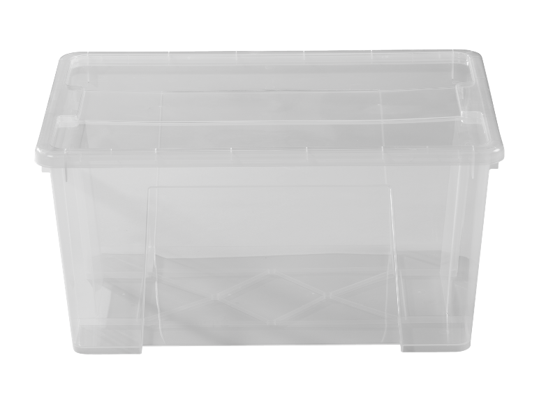Průhledný úložný box s víkem