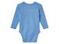 Světle modrý dětský body s dlouhým rukávem.