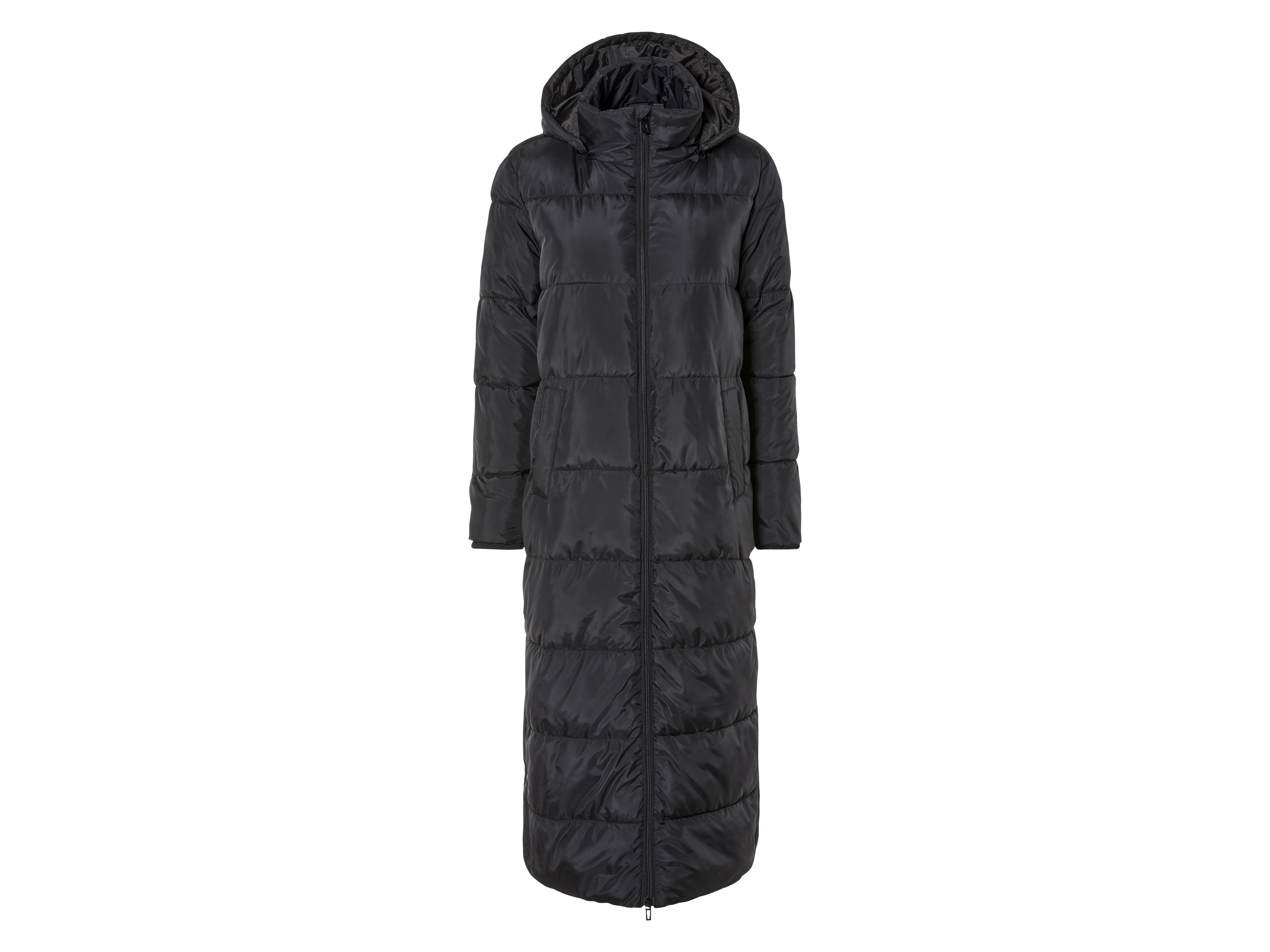 esmara® Dámský prošívaný maxi kabát (S (36/38), černá)