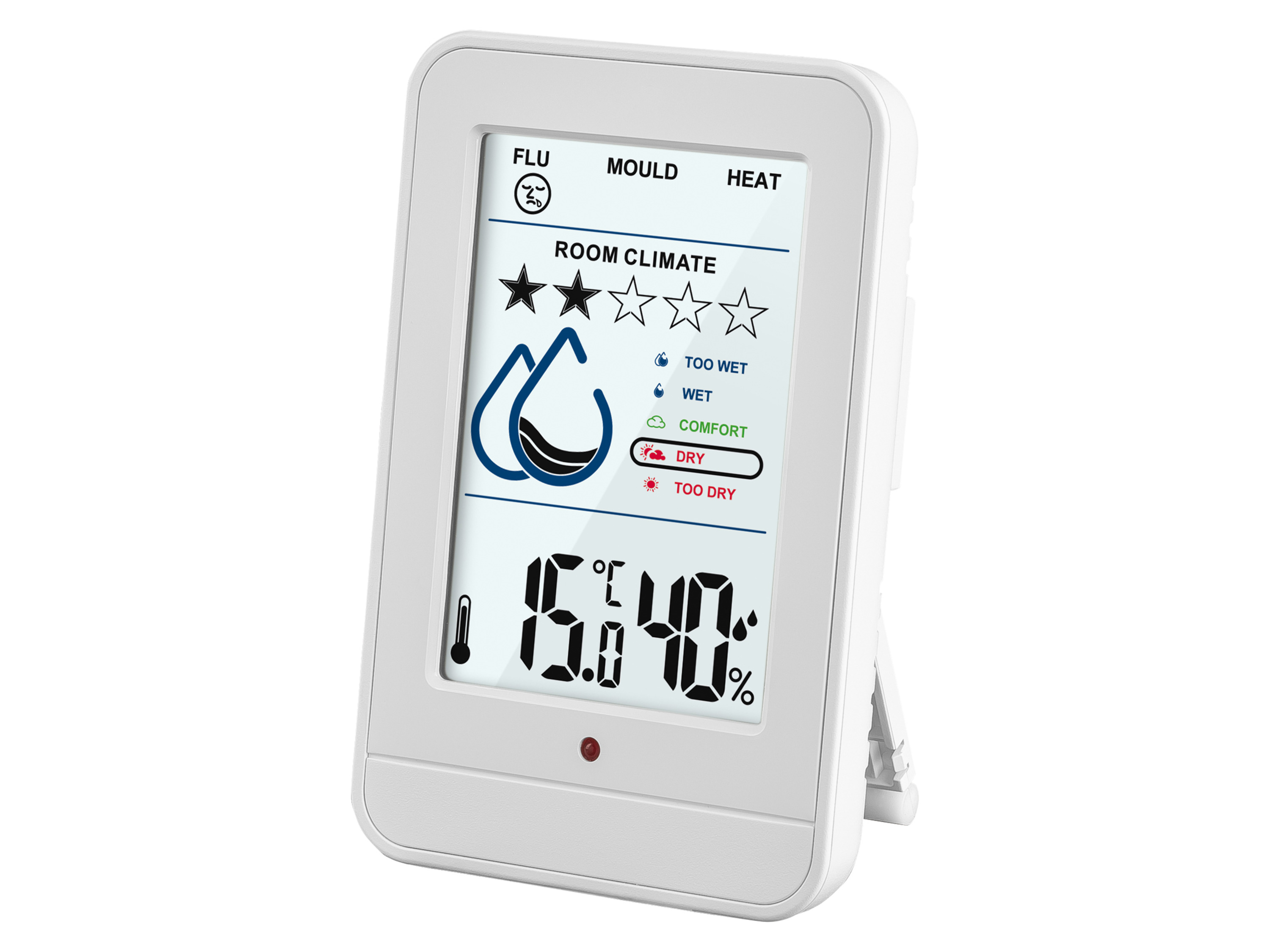 Livarno® Bezdrátová meteostanice s funkcí výstrahy (bílá)