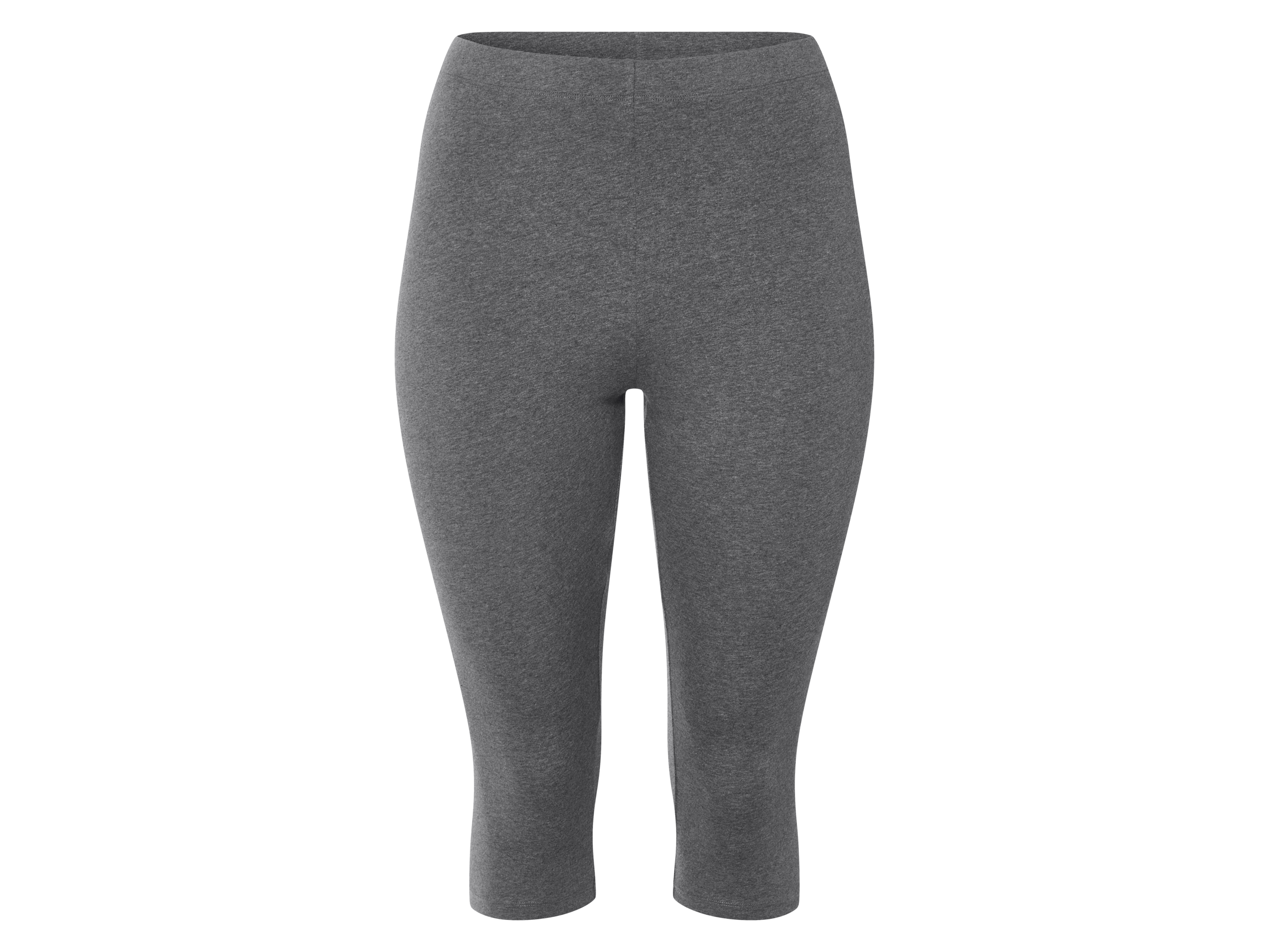 esmara® Dámské capri legíny s BIO bavlnou XXL (šedá, Xxl(52/54))