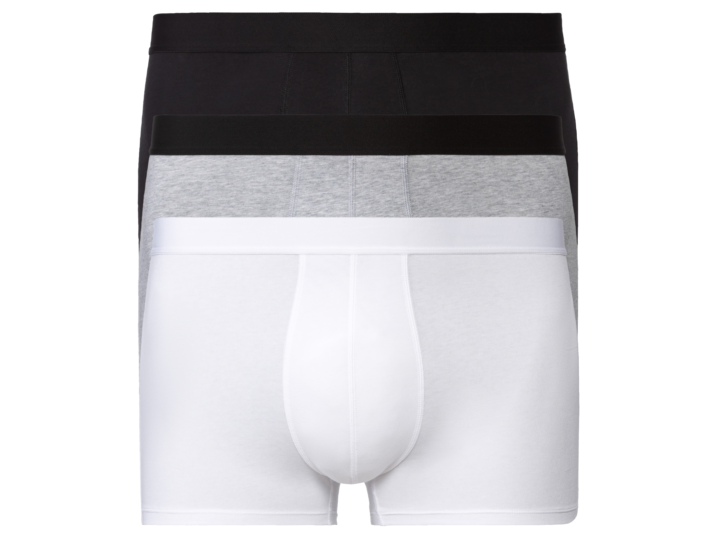 Livergy® Pánské boxerky Xxl, 3 kusy (8/Xxl, černá/šedá/bílá)