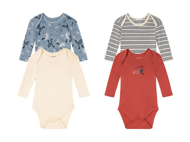 lupilu® Chlapecké body s dlouhými rukávy BIO, 2 kusy