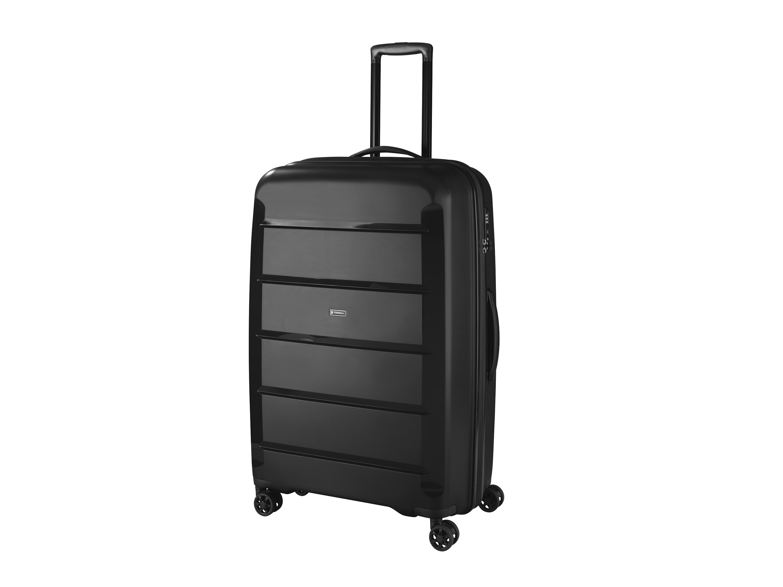 TOPMOVE® Cestovní kufr, 90 l, černý