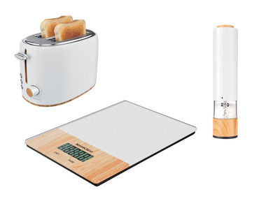 SILVERCREST® Sada kuchyňských spotřebičů SH 100, 3dílná, bílá