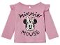 Růžové tričko s dlouhým rukávem s motivem Minnie Mouse.